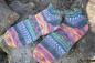 Mobile Preview: 37 - 38 gestrickte Sneakersocken Opal Hundertwasser