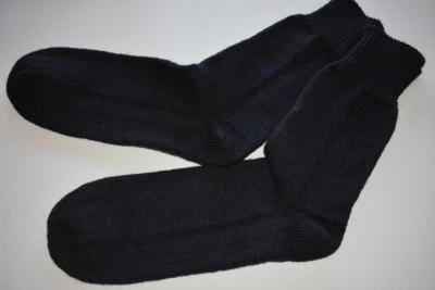 43 - 44 gestrickte Socken Herren /Damen Opal Sockenwolle schwarz