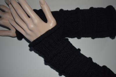 Armstulpen gestrickte wärmende Fingerlose Handschuhe *Wolle mit Kaschmir-Anteil