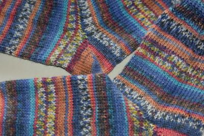 Gestrickte Socken Opal Hundertwassern Werk *Conservation Week