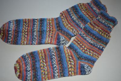 37 - 38 gestrickte Socken Opal Nach Hundertwasser Werk Conservation * Damen