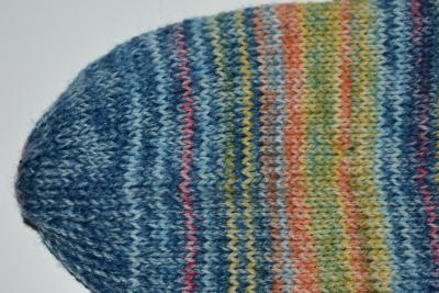 41/42 Gestrickte Socken aus Lana Grossa Landlust *, blau, grün, gelb schöne weiche Wolle, Geschenk, Damen, Herren