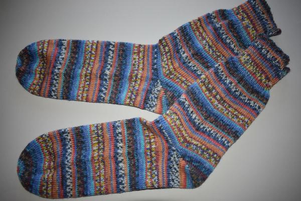 43 - 44 gestrickte Socken Opal Nach Hundertwasser *Conservation Week