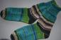 Preview: 41 - 42 gestrickte Socken Opal Nach Hundertwasser -der Blaue Mond