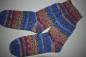 Preview: 45 - 46 gestrickte Socken Opal- Nach Hundertwasser *Save the Seas, Stricksocken, Haussocken, Socks