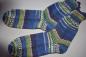 Preview: 37 - 38 gestrickte Socken Opal Nach Hundertwasser- Singender Dampfer