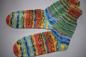 Preview: 41- 42 gestrickte Socken Opal Hundertwasser- Kuss im Regen