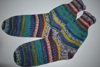 37/38 Gestrickte Socken Wollsocken Stricksocken Socks Strümpfe Geschenk Opal Mix grün türkis