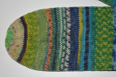 Preview: 37/38 Gestrickte Socken Wollsocken Stricksocken Socks Strümpfe Geschenk Opal Wolle Unikat verschiedene grün, blau Töne
