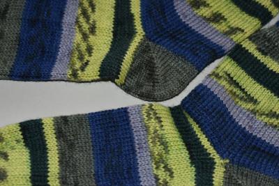 Preview: 37 - 38 gestrickte Socken Wollsocken Fortissima grün