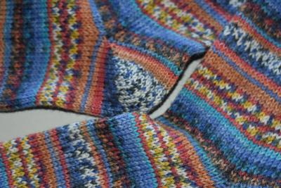 39 - 40 gestrickte Socken Opal Hundertwasser Conservation..
