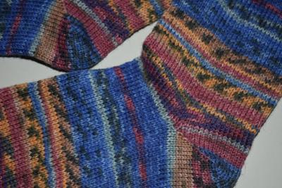 45 - 46 gestrickte Socken Opal- Nach Hundertwasser *Save the Seas, Stricksocken, Haussocken, Socks
