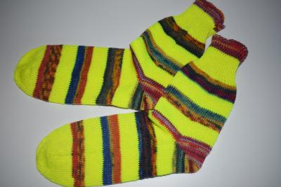 39/40 Gestrickte Socken Opal * Stricksocken neon , Geschenk, Stricksocken, Haussocken warm