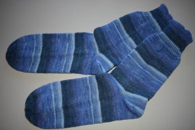 45 - 46 gestrickte Socken Opal Regenwald - Simon jeans