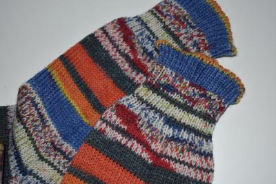 43- 44 gestrickte Socken Opal Nach Hundertwasser *Regentag auf Liebe Wellen, Geschenk, Stricksocken, Socks, Wollsocken