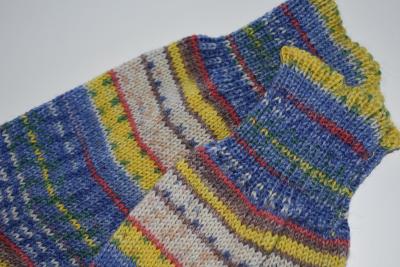 43/44 Gestrickte Socken Opal Nach Hundertwasser Socks Strümpfe Geschenk, Regenbaum