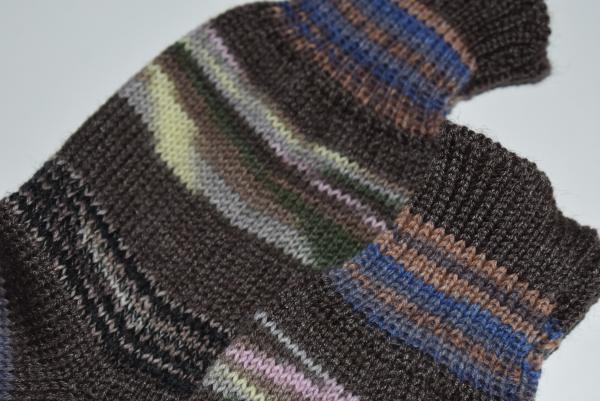 39/40 Gestrickte Socken Wollsocken Stricksocken Socks Strümpfe Geschenk Opal Mix