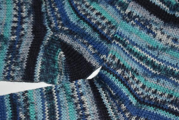 39/40 Gestrickte Socken Aktiv Sockenwolle Socks Strümpfe Geschenk blau türkis