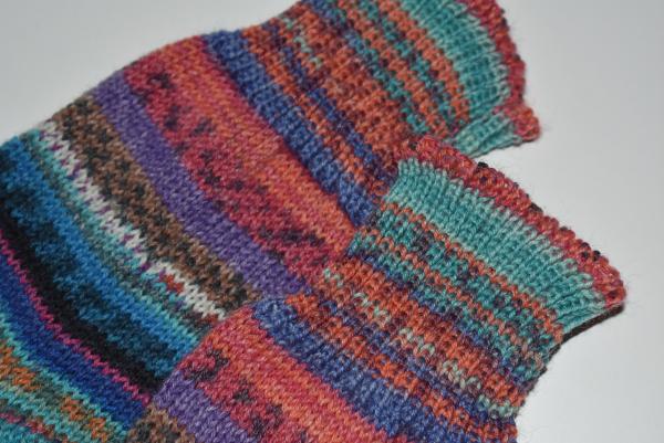 39/40 Gestrickte Socken Wollsocken Stricksocken Socks Strümpfe Geschenk Opal Mix