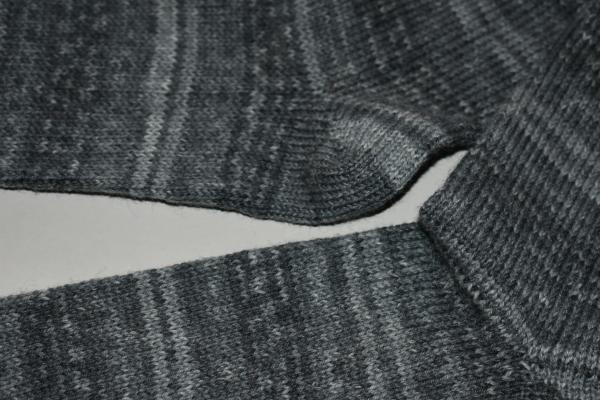 45 - 46 gestrickte Socken Wollsocken Opal Elegant grau