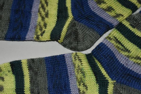 37 - 38 gestrickte Socken Wollsocken Fortissima grün