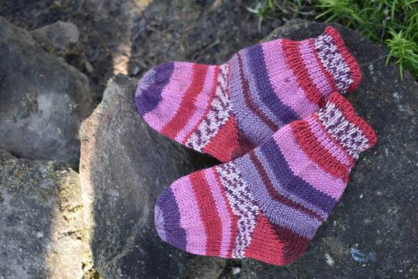 Baby Söckchen Socken Opal Sockenwolle  Gr.18/19