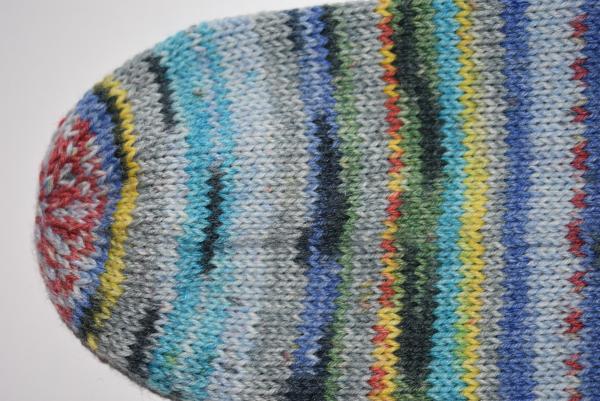 37/38 Gestrickte Socken Opal Nach Hundertwasser Socks Strümpfe Geschenk Blue Blues