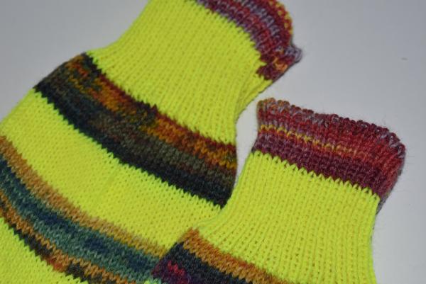 39/40 Gestrickte Socken Opal * Stricksocken neon , Geschenk, Stricksocken, Haussocken warm