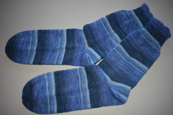 45 - 46 gestrickte Socken Opal Regenwald - Simon jeans