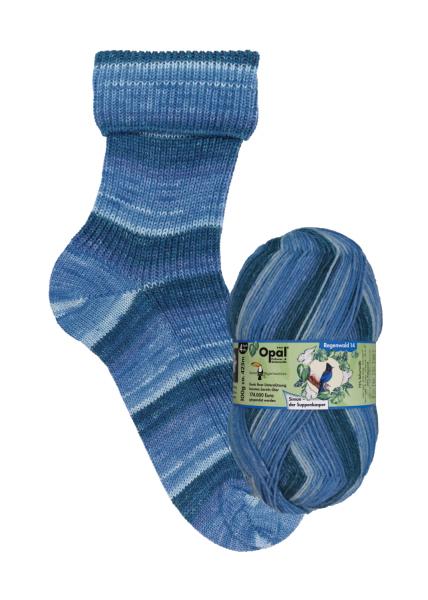 43 - 44 gestrickte Socken Opal Regenwald - Simon jeans
