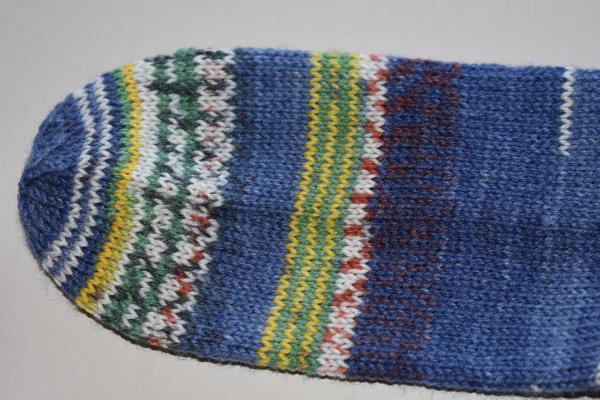 37 - 38 gestrickte Socken Opal Nach Hundertwasser- Singender Dampfer