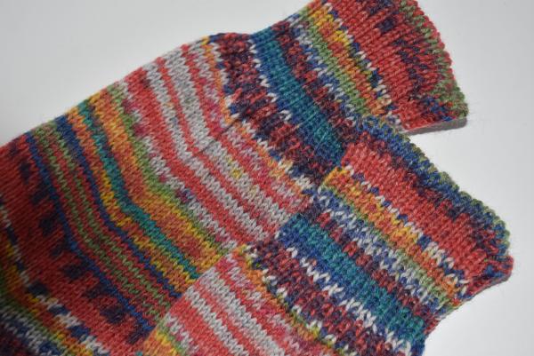 41/42 Gestrickte Socken Opal Nach Hundertwasser Socks Strümpfe Geschenk Abschied aus Afrika