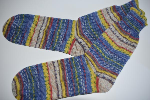 43/44 Gestrickte Socken Opal Nach Hundertwasser Socks Strümpfe Geschenk, Regenbaum