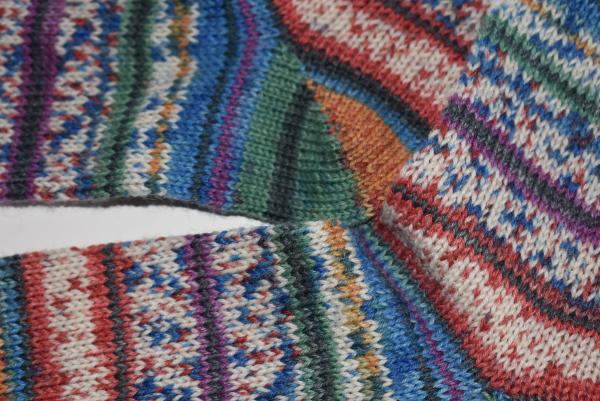 41/42 Gestrickte Socken Opal Nach Hundertwasser Socks Strümpfe Geschenk Wellenlänge